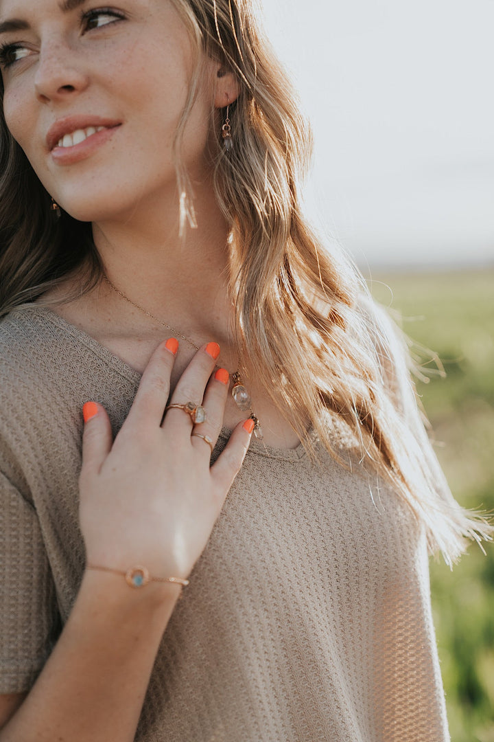 Crystal Drop Necklace · Necklaces ·  Little Sycamore