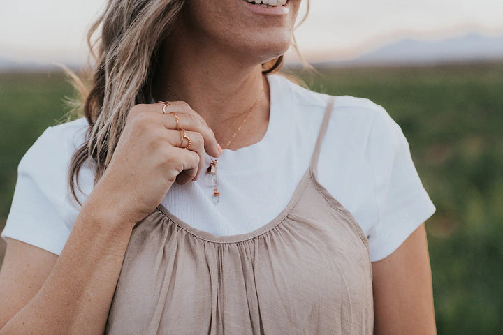 Crystal Drop Necklace · Necklaces ·  Little Sycamore