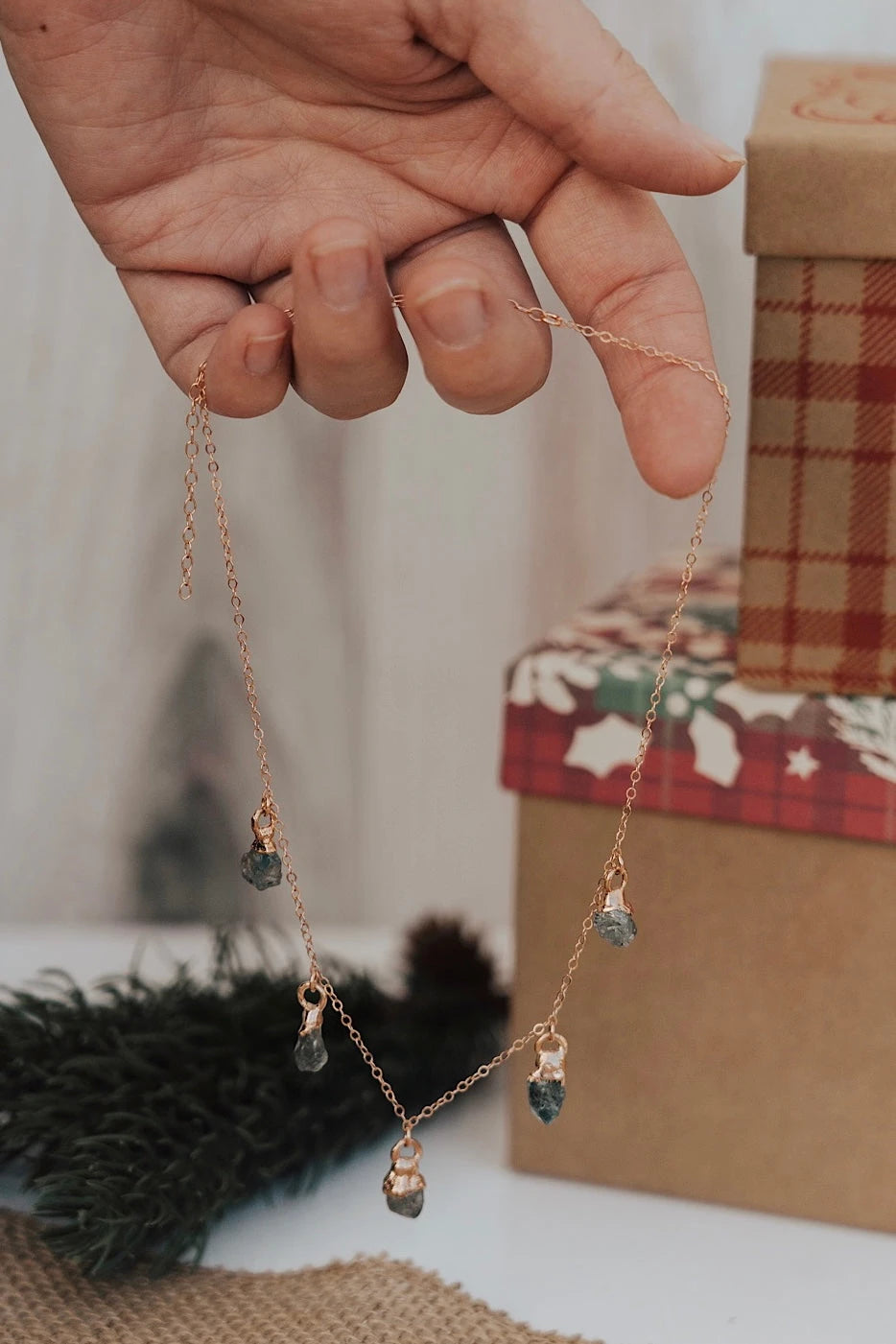 December Raindrops Necklace · Zircon · Necklaces ·  Little Sycamore