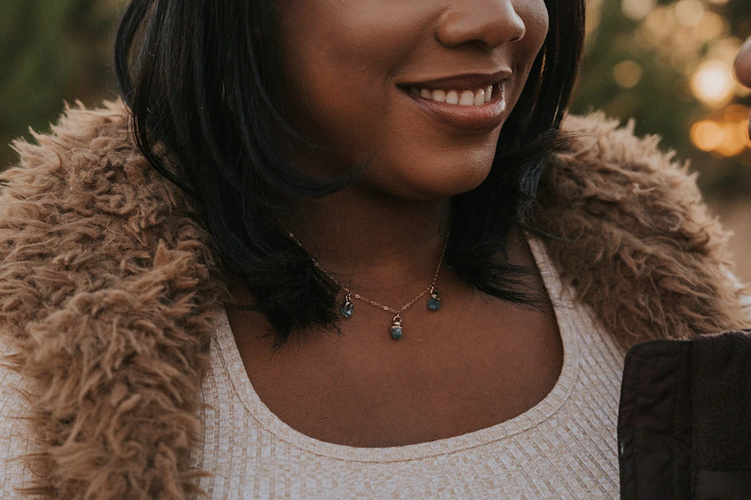 December Raindrops Necklace · Zircon · Necklaces ·  Little Sycamore