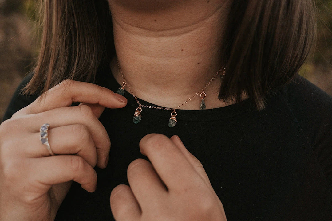 December Raindrops Necklace · Zircon · Necklaces ·  Little Sycamore