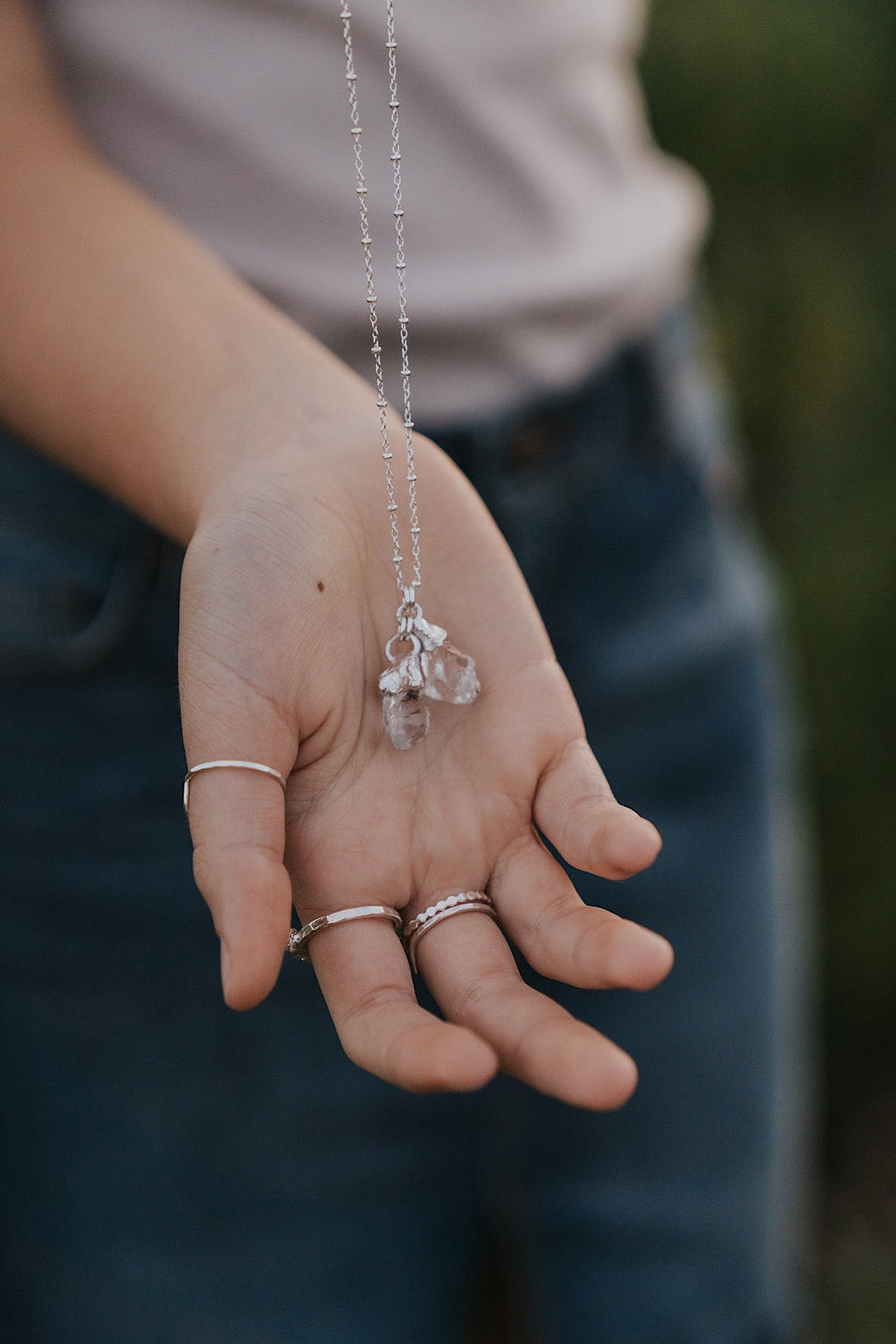 Double Quartz Necklace · Necklaces ·  Little Sycamore