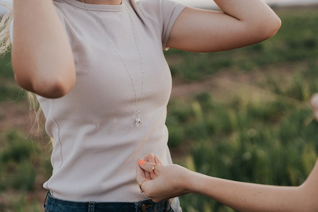 Double Quartz Necklace · Necklaces ·  Little Sycamore