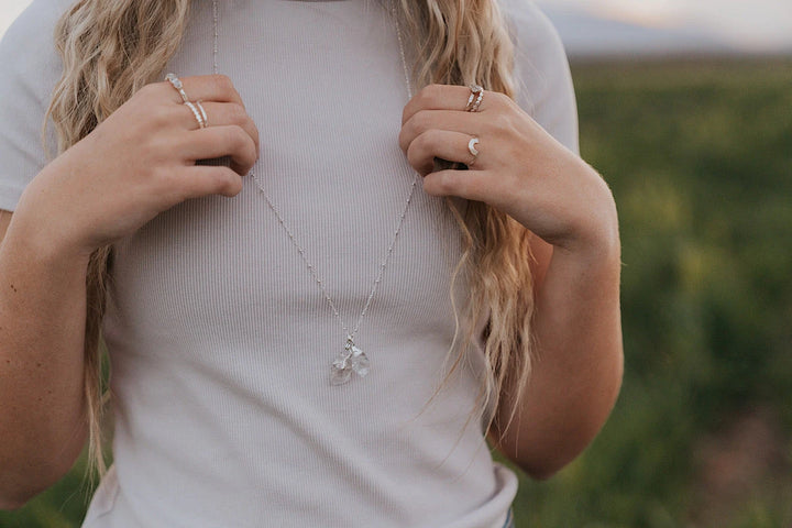 Double Quartz Necklace · Necklaces ·  Little Sycamore