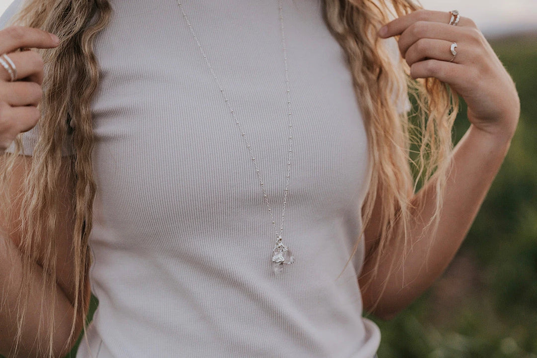 Double Quartz Necklace · Necklaces ·  Little Sycamore