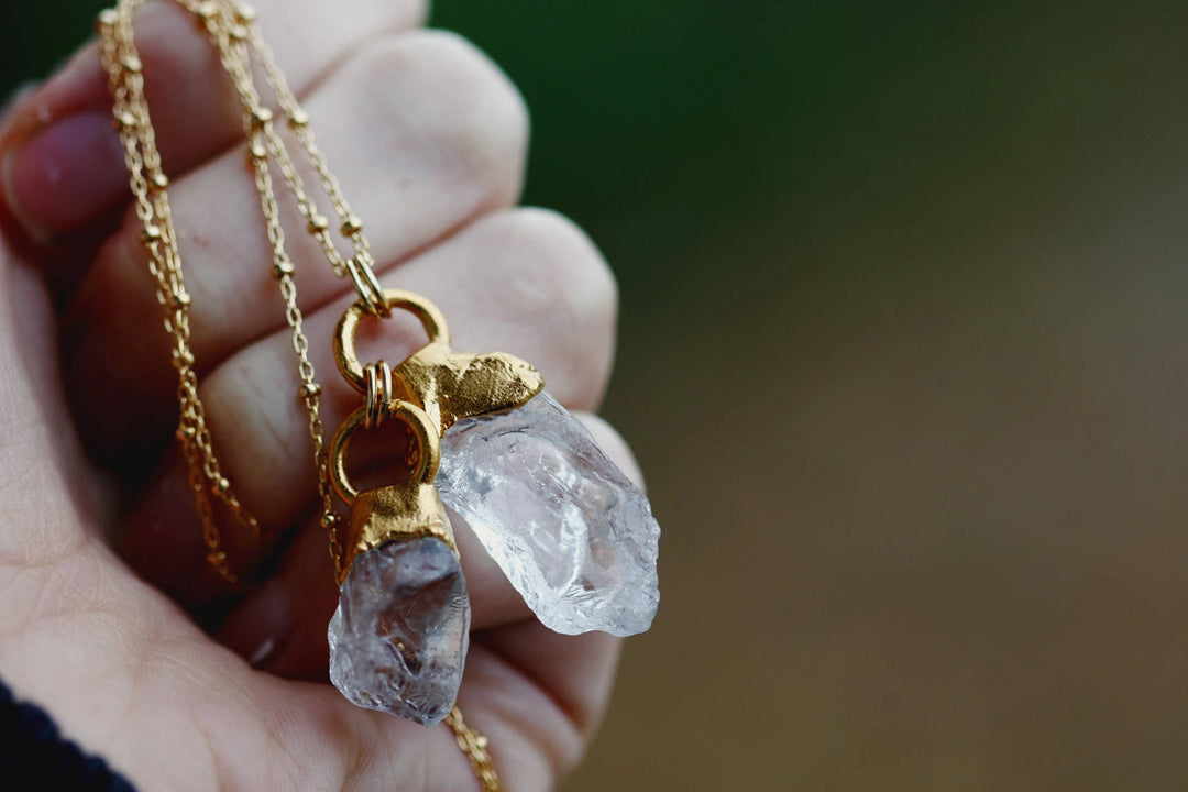 Double Quartz Necklace · Necklaces ·  Little Sycamore