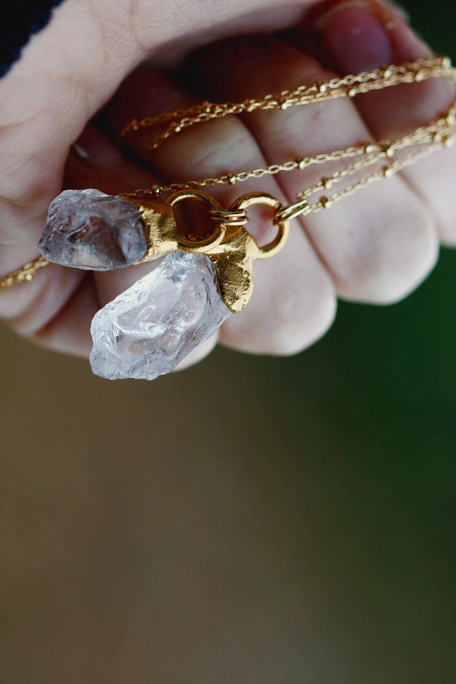 Double Quartz Necklace · Necklaces ·  Little Sycamore