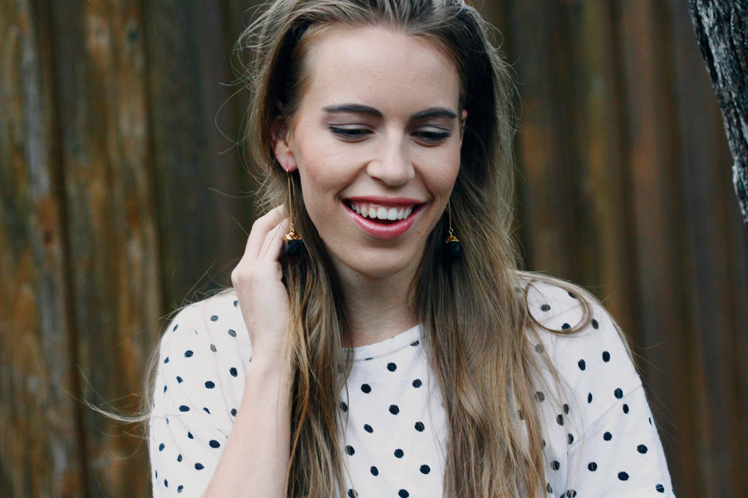 Ebony Drop Earrings · October · Earrings ·  Little Sycamore