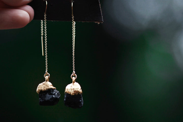 Ebony Drop Earrings · October · Earrings ·  Little Sycamore