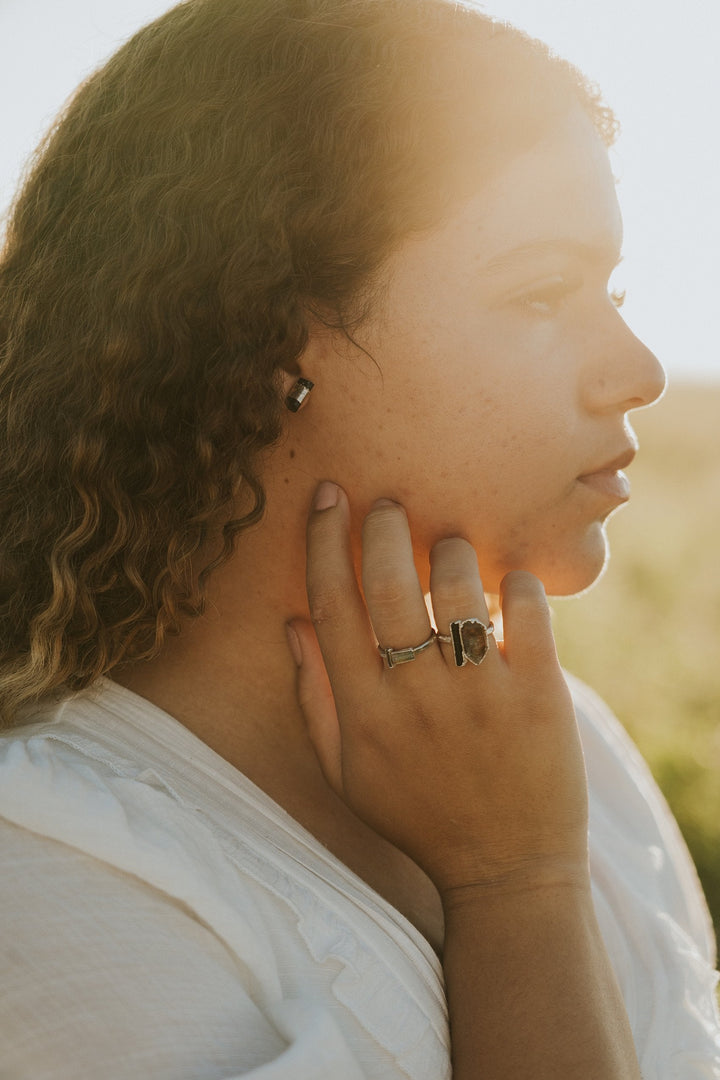 Ebony Studs · Tourmaline · Earrings ·  Little Sycamore