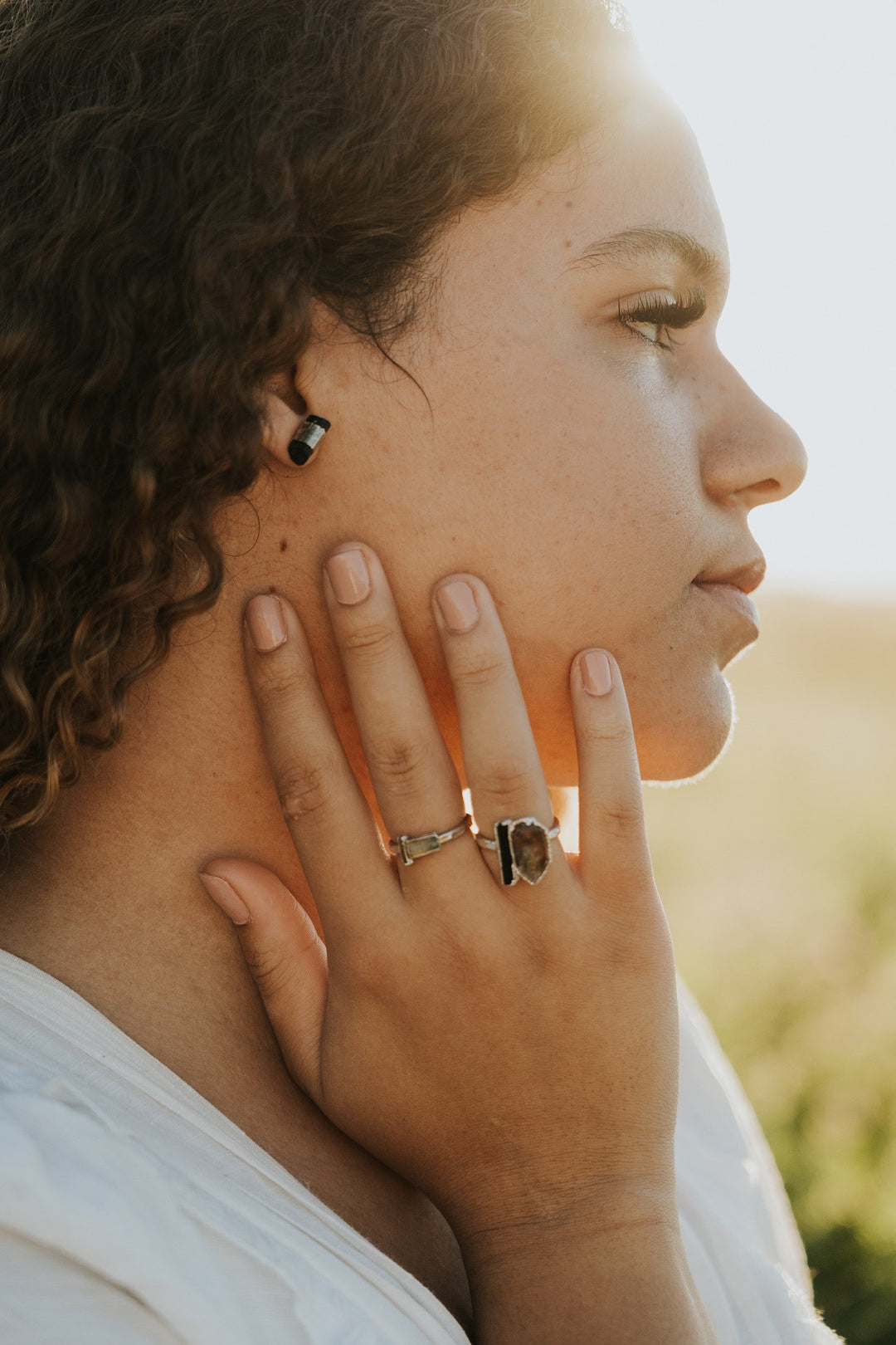 Ebony Studs · Tourmaline · Earrings ·  Little Sycamore