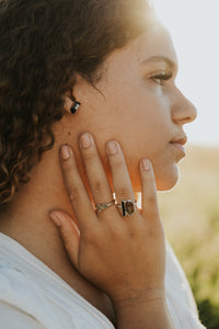 Ebony Studs · Tourmaline · Earrings ·  Little Sycamore