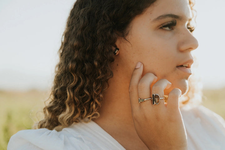 Ebony Studs · Tourmaline · Earrings ·  Little Sycamore