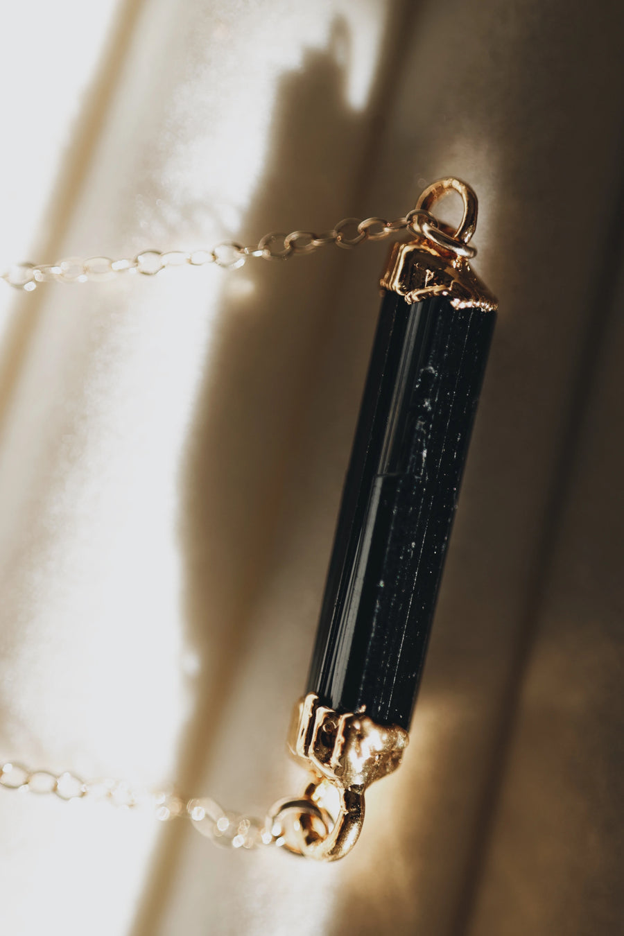 Ebony · Black Tourmaline Bar Necklace · Necklaces ·  Little Sycamore