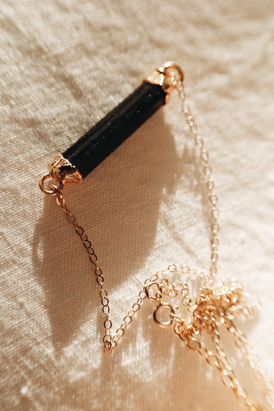 Ebony · Black Tourmaline Bar Necklace · Necklaces ·  Little Sycamore