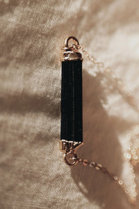 Ebony · Black Tourmaline Bar Necklace · Necklaces ·  Little Sycamore