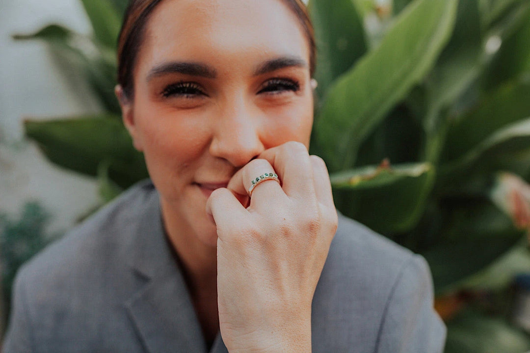 Evergreen · January Stackable Ring · Rings ·  Little Sycamore