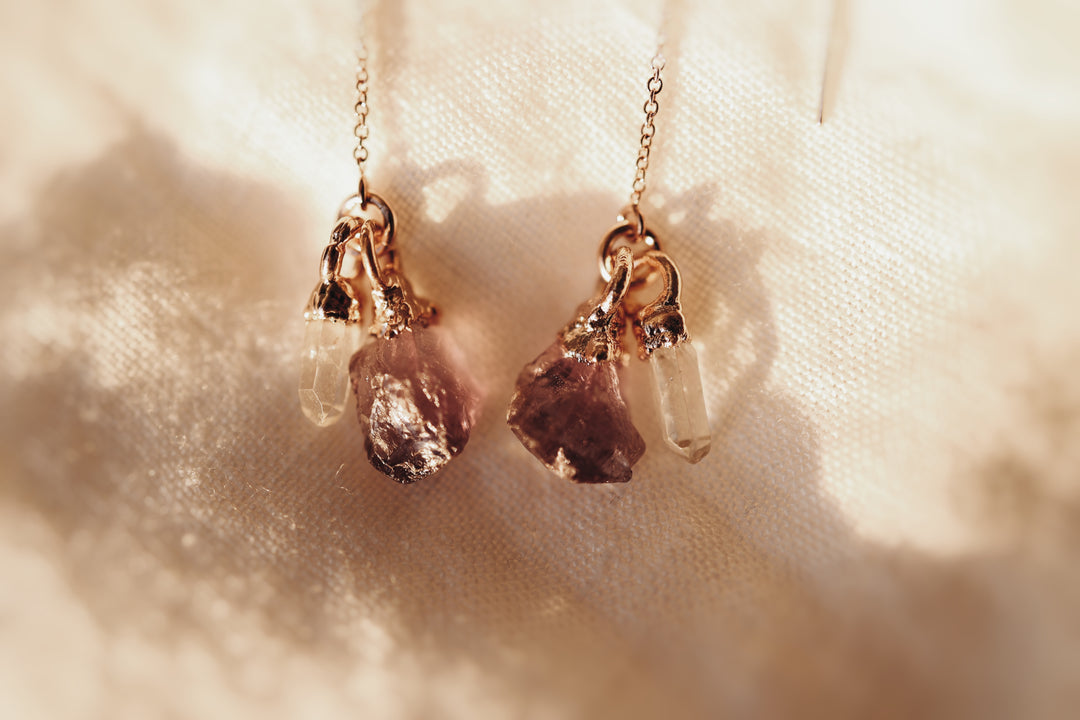 Single or Multi Stone Drop Earrings · Customizable