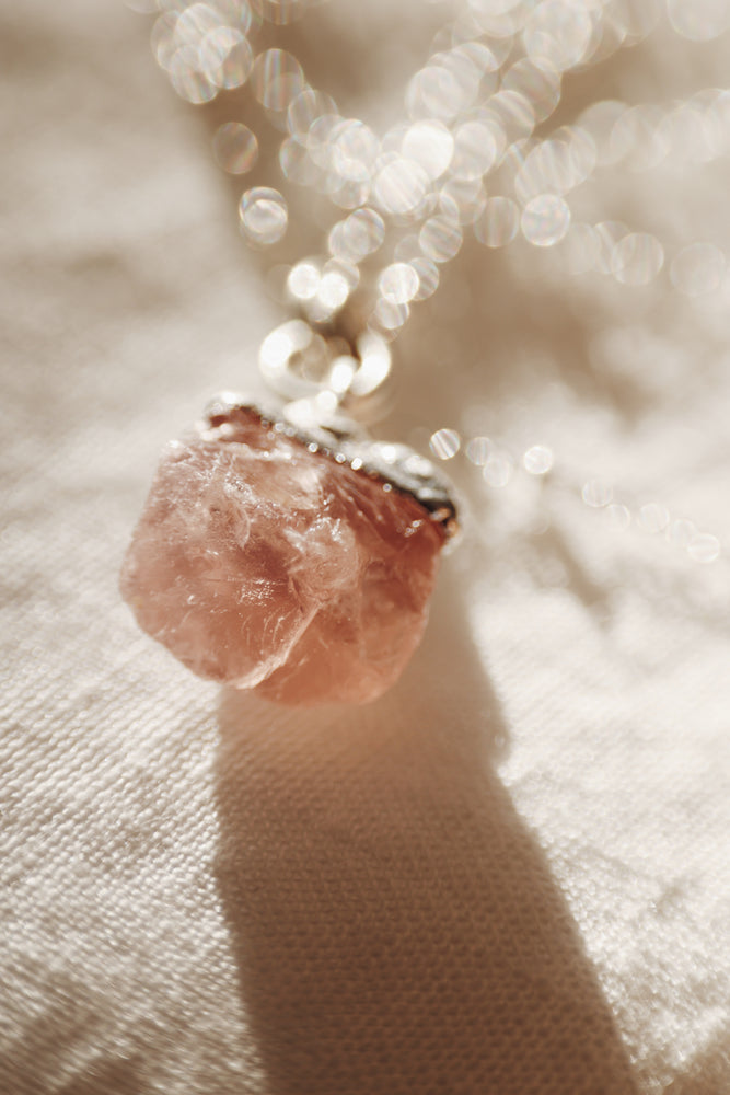 
                  
                    Love Long Necklace • Rose Quartz
                  
                