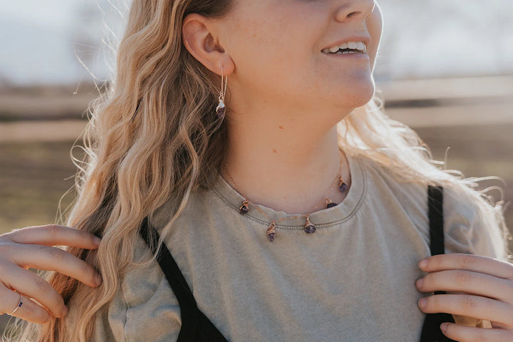 February Raindrops Necklace · Amethyst · Necklaces ·  Little Sycamore