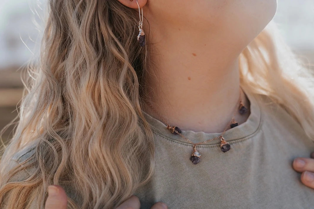 February Raindrops Necklace · Amethyst · Necklaces ·  Little Sycamore