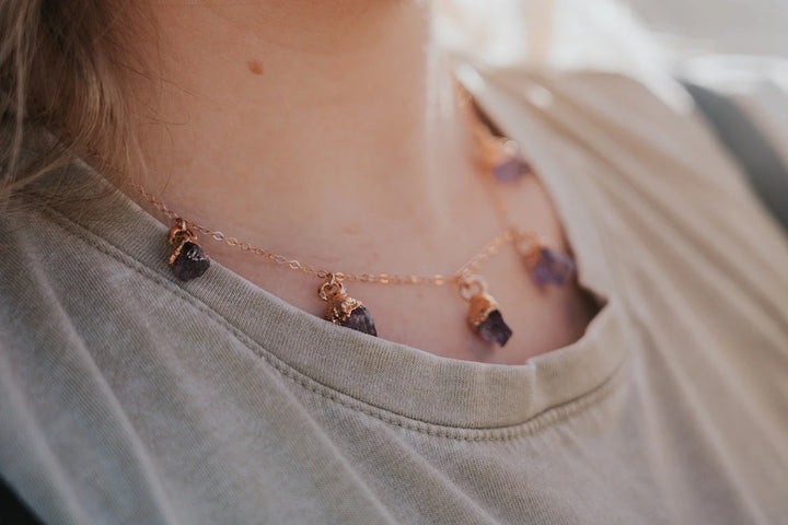 February Raindrops Necklace · Amethyst · Necklaces ·  Little Sycamore