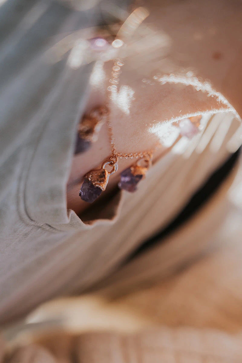 February Raindrops Necklace · Amethyst · Necklaces ·  Little Sycamore