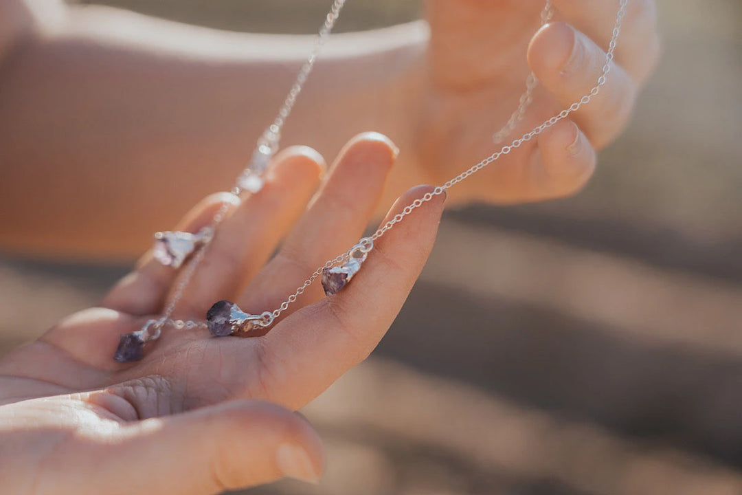 February Raindrops Necklace · Amethyst · Necklaces ·  Little Sycamore