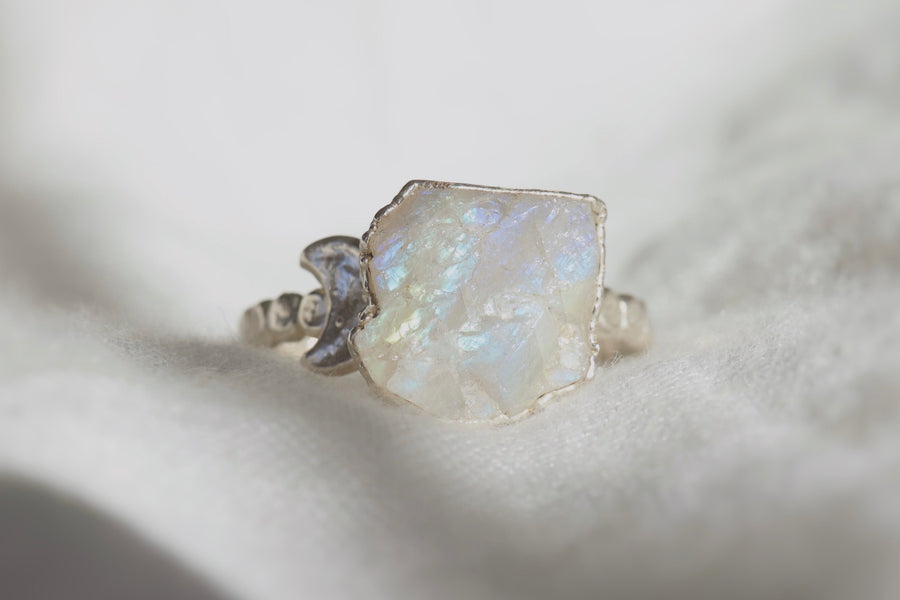 Luna · Moonstone Ring - Little Sycamore