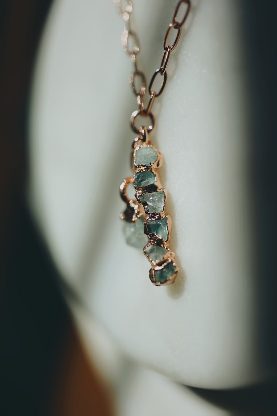 Cascade Necklace · Aquamarine (Limited Edition) - Little Sycamore