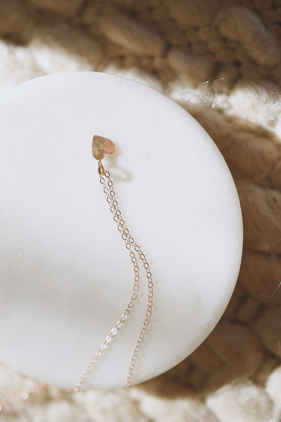 Little Heart Droplet Necklace · Customizable - Little Sycamore