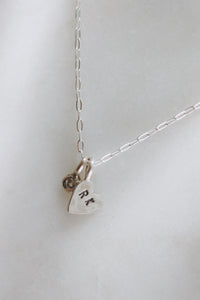 Little Heart Droplet Necklace · Customizable - Little Sycamore