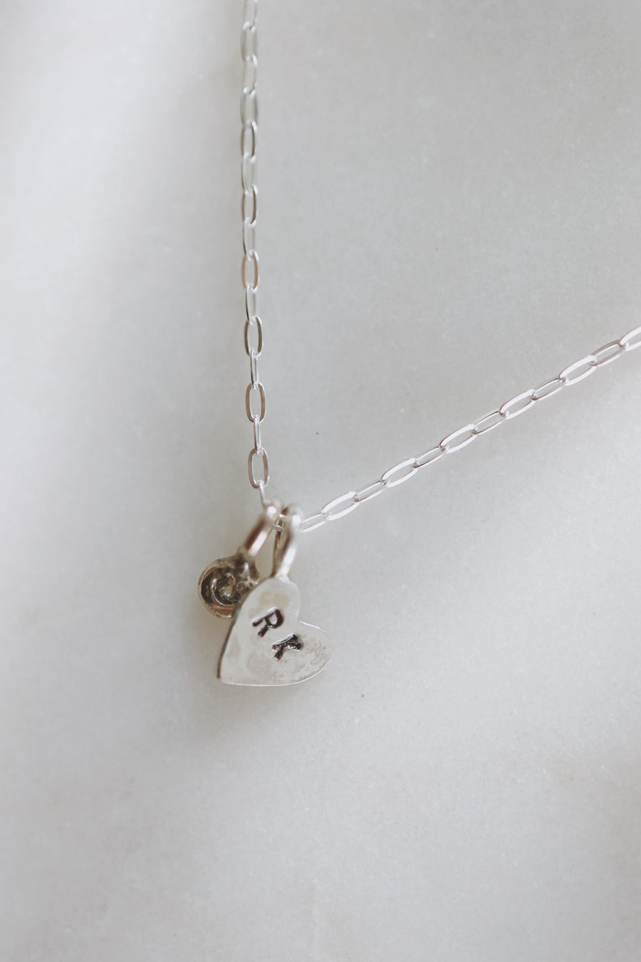 Little Heart Droplet Necklace · Customizable - Little Sycamore