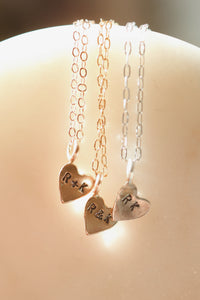 Little Heart Droplet Necklace · Customizable - Little Sycamore
