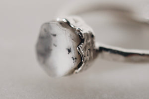 
                  
                    Snowstorm • Dendritic Opal Ring
                  
                