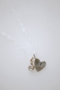Little Heart Droplet Necklace · Customizable - Little Sycamore