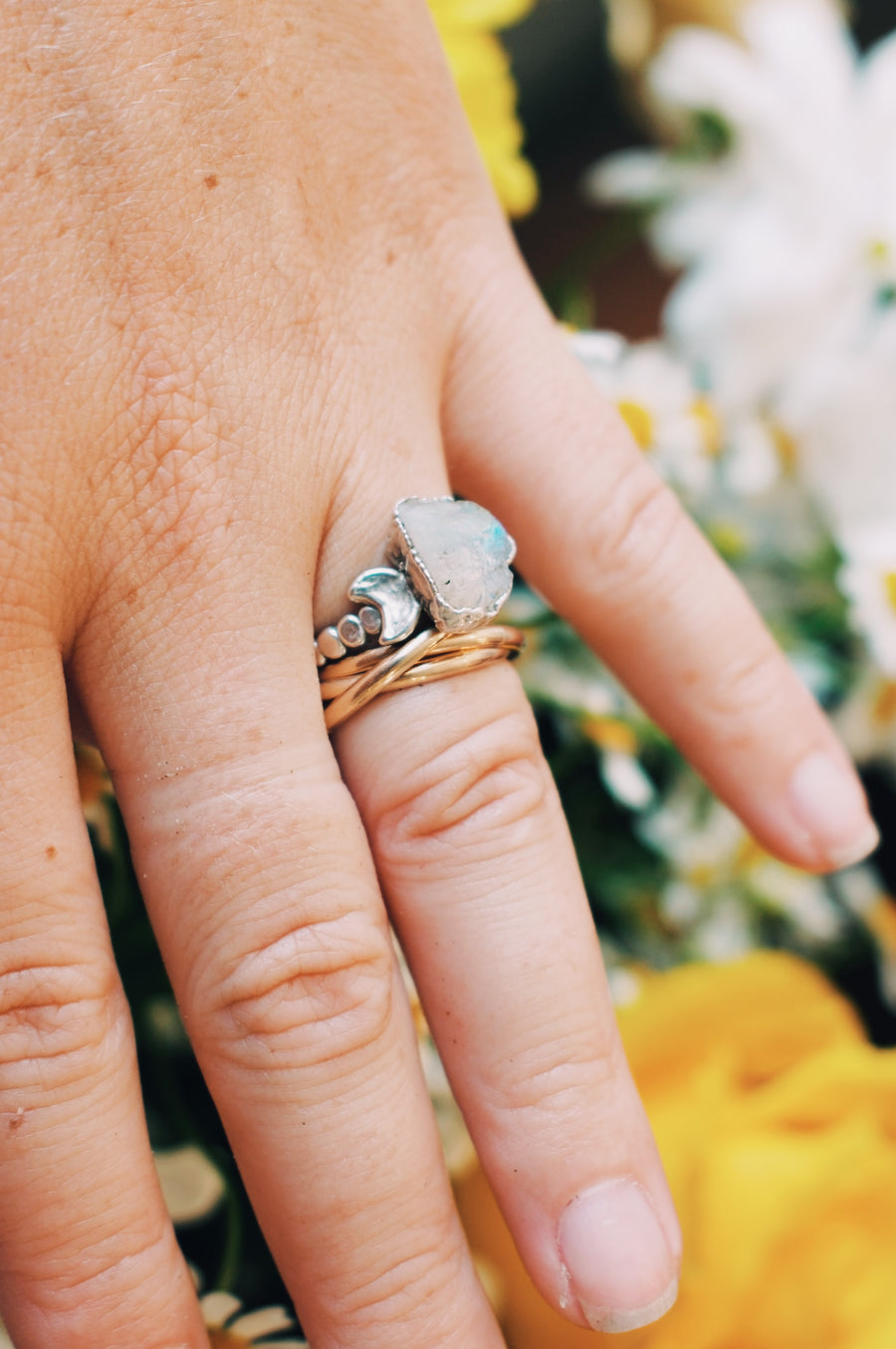 Luna · Moonstone Ring - Little Sycamore