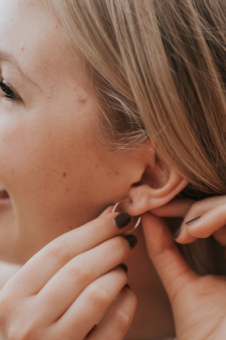 Hammered Hoop Earrings · Earrings ·  Little Sycamore