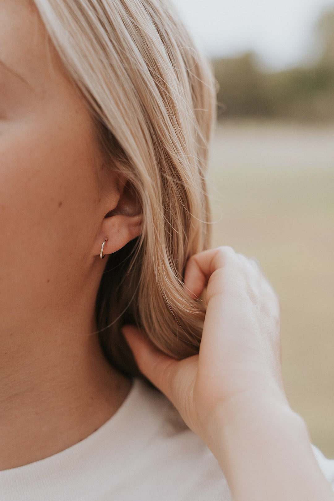 Hammered Hoop Earrings · Earrings ·  Little Sycamore