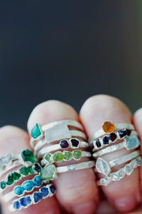 Heartbeat · January Stackable Ring · Rings ·  Little Sycamore