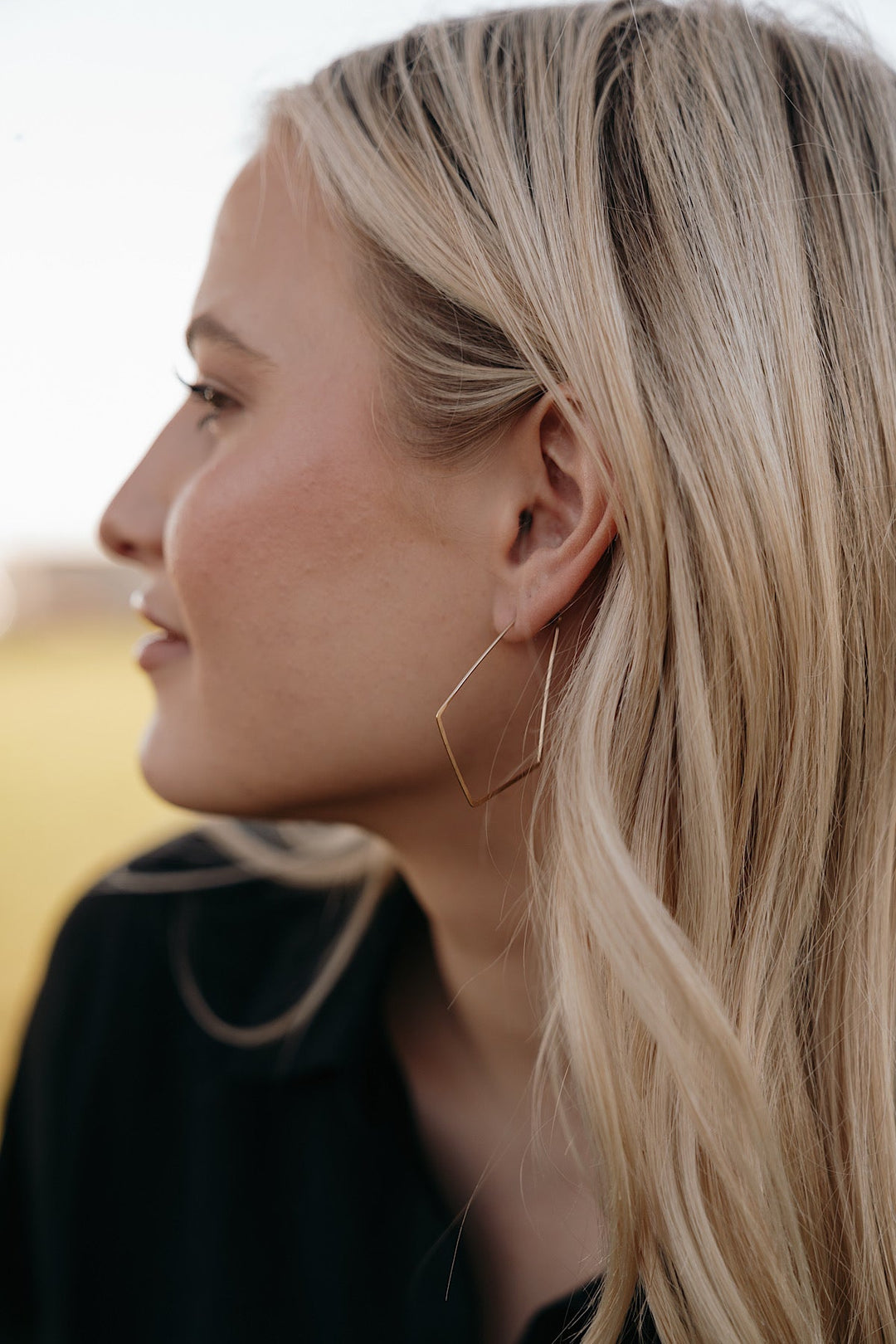 Hexagon Hoop Earrings · Earrings ·  Little Sycamore