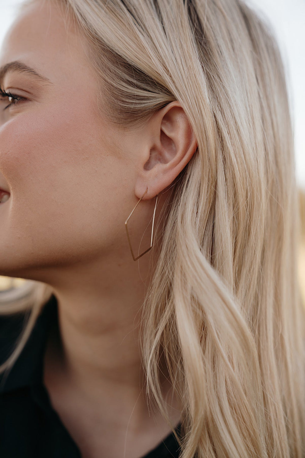 Hexagon Hoop Earrings · Earrings ·  Little Sycamore