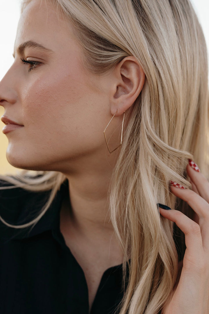 Hexagon Hoop Earrings · Earrings ·  Little Sycamore