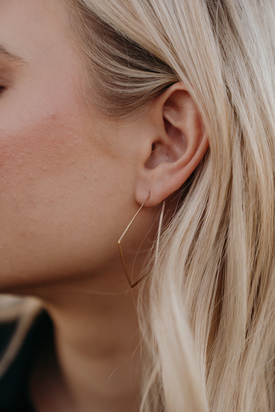 Hexagon Hoop Earrings · Earrings ·  Little Sycamore