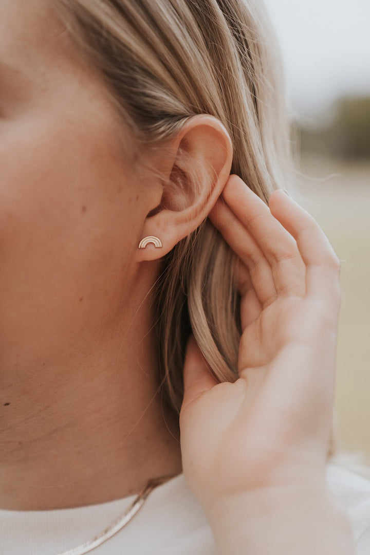 Hugging Rainbow Stud Earrings · Earrings ·  Little Sycamore