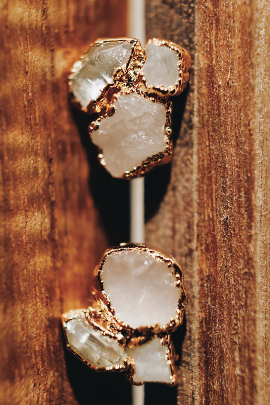I Am Loved Earrings · Rose Quartz, Moonstone, Diamond Quartz · Earrings ·  Little Sycamore