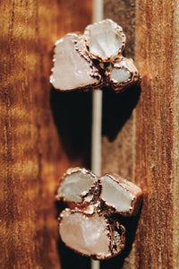 I Am Loved Earrings · Rose Quartz, Moonstone, Diamond Quartz · Earrings ·  Little Sycamore