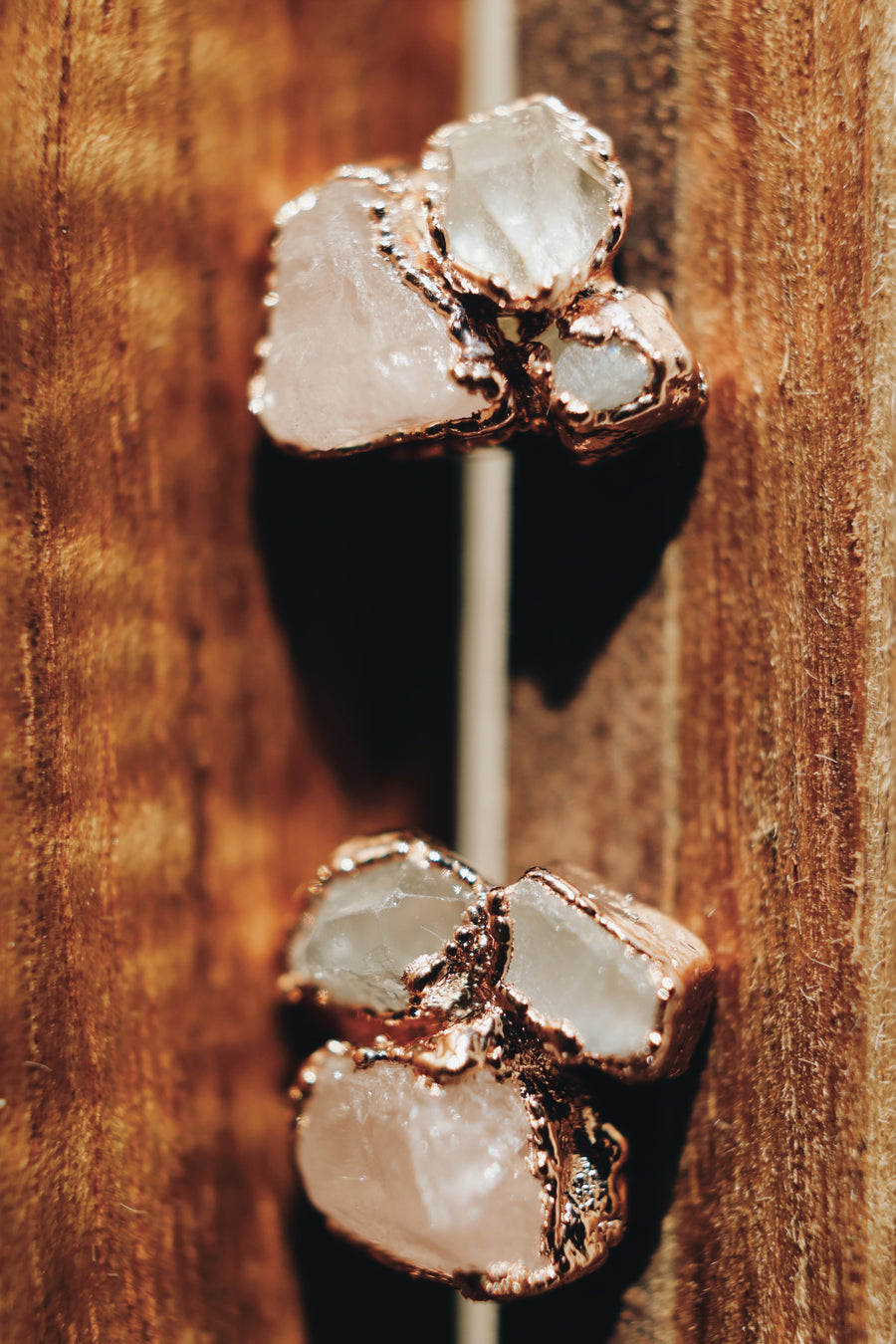 I Am Loved Earrings · Rose Quartz, Moonstone, Diamond Quartz · Earrings ·  Little Sycamore