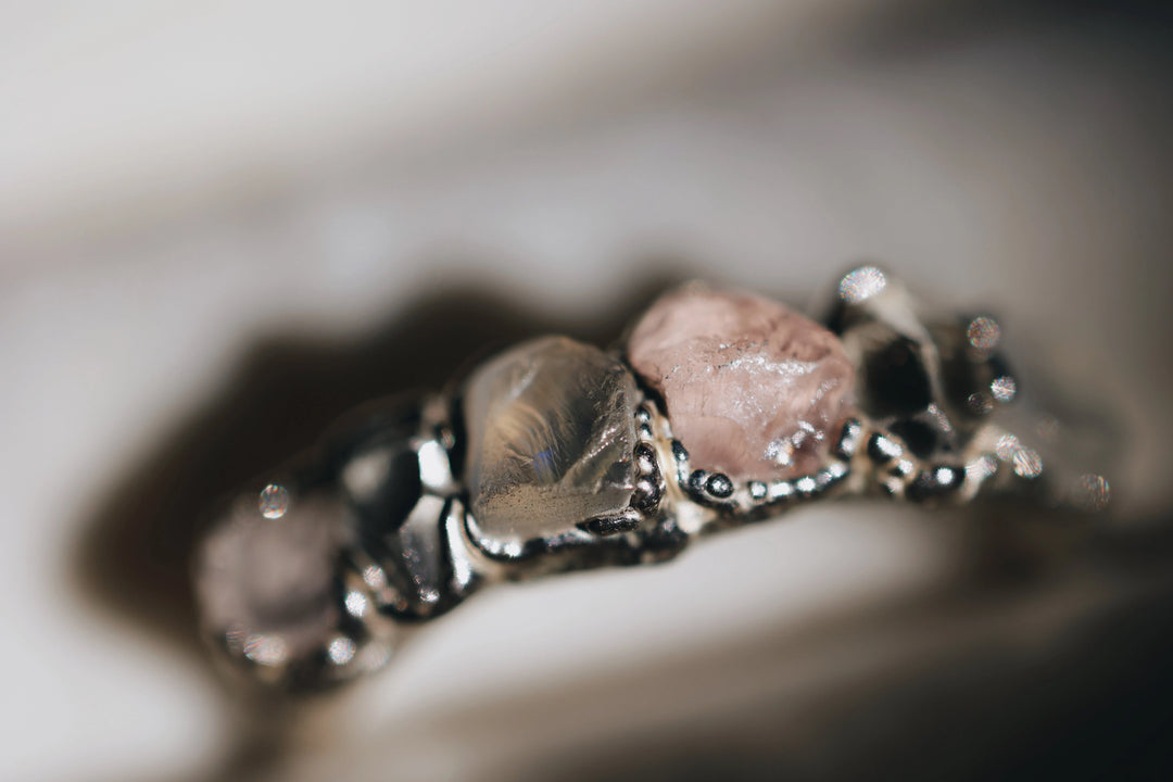 I Am Loved Ring · Rose Quartz, Moonstone, Diamond Quartz · Rings ·  Little Sycamore