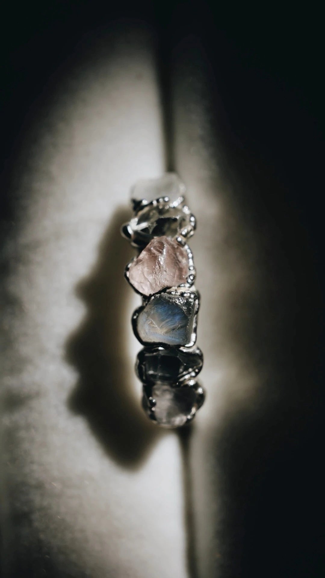 I Am Loved Ring · Rose Quartz, Moonstone, Diamond Quartz · Rings ·  Little Sycamore